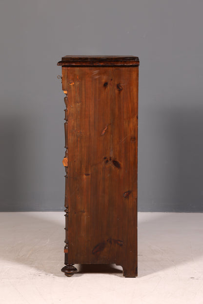 Traumhafter Gründerzeit Sekretär Jugendstil Kommode Antik Schubladenkommode Vertiko Highboard