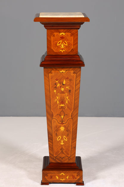 Traumhafte Barock Stil Säule Louis XV Blumensäule Naturstein Marmor Ablage