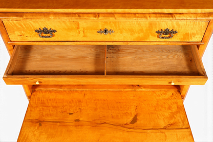 G106 Finish cm Wunderschöner Gründerzeit Sekretär Kommode Jugendstil Schubladenkommode Antik Vertiko