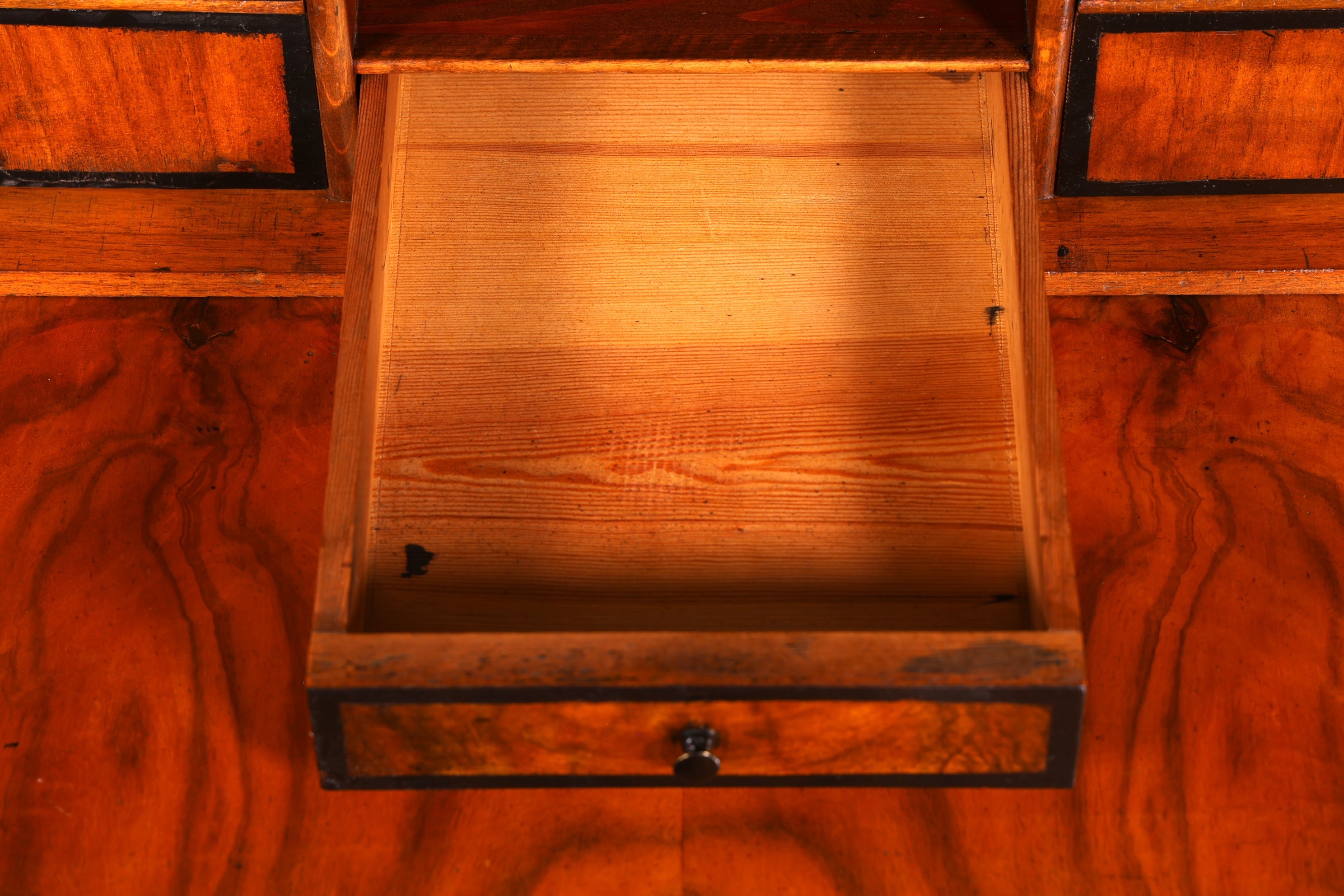 G107 Finish cm Wunderschöner Gründerzeit Sekretär Vertiko Highboard Louis Philippe Kommode um 1880