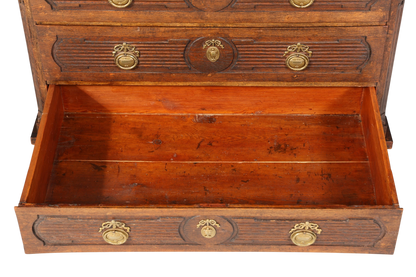 Beeindruckender Biedermeier Sekretär Louis Seize Aufsatzsekretär um 1810 Schreibkommode Büroschrank Kommode