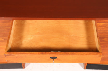 Wunderschöner Bauhaus Rollladen Schreibtisch Mid Century echt Holz Bürotisch Office Table