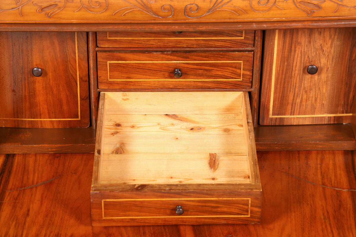 Edler Gründerzeit Sekretär Vertiko Highboard Jugendstil Kommode Schrank um 1880