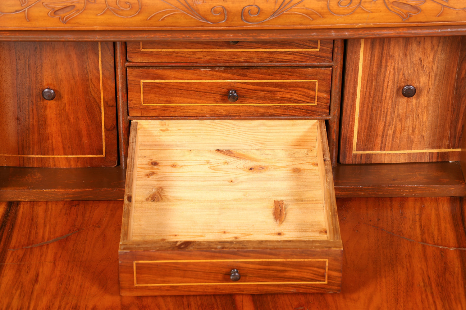 Edler Gründerzeit Sekretär Vertiko Highboard Jugendstil Kommode Schrank um 1880