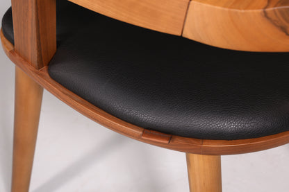 Wunderschöner Armlehnstuhl Nussbaum Echt Holz Nussbaum Esszimmer Stuhl Küchenstuhl Polsterstuhl