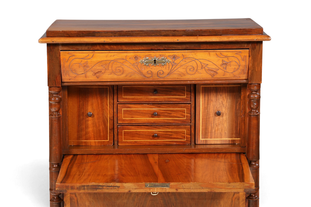 Edler Gründerzeit Sekretär Vertiko Highboard Jugendstil Kommode Schrank um 1880