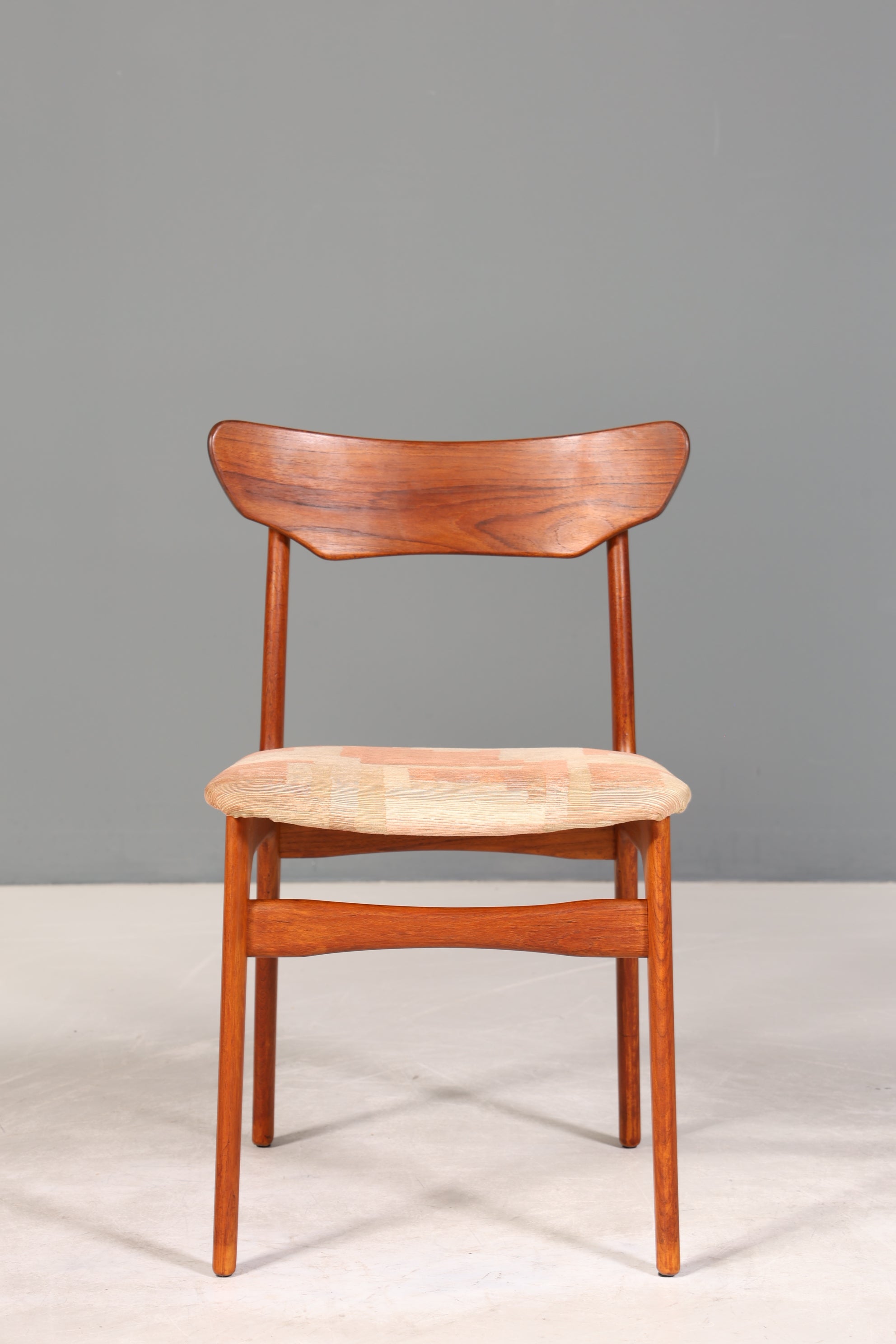 Stilvoller Original "Schiønning &amp; Elgaard" Stuhl Mid Century Danish Teak Holz Esszimmer Stuhl Sekretär Stuhl 1 von 3