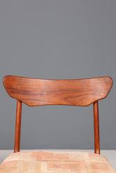 Stilvoller Original "Schiønning & Elgaard" Stuhl Mid Century Danish Teak Holz Esszimmer Stuhl Sekretär Stuhl 1 von 3