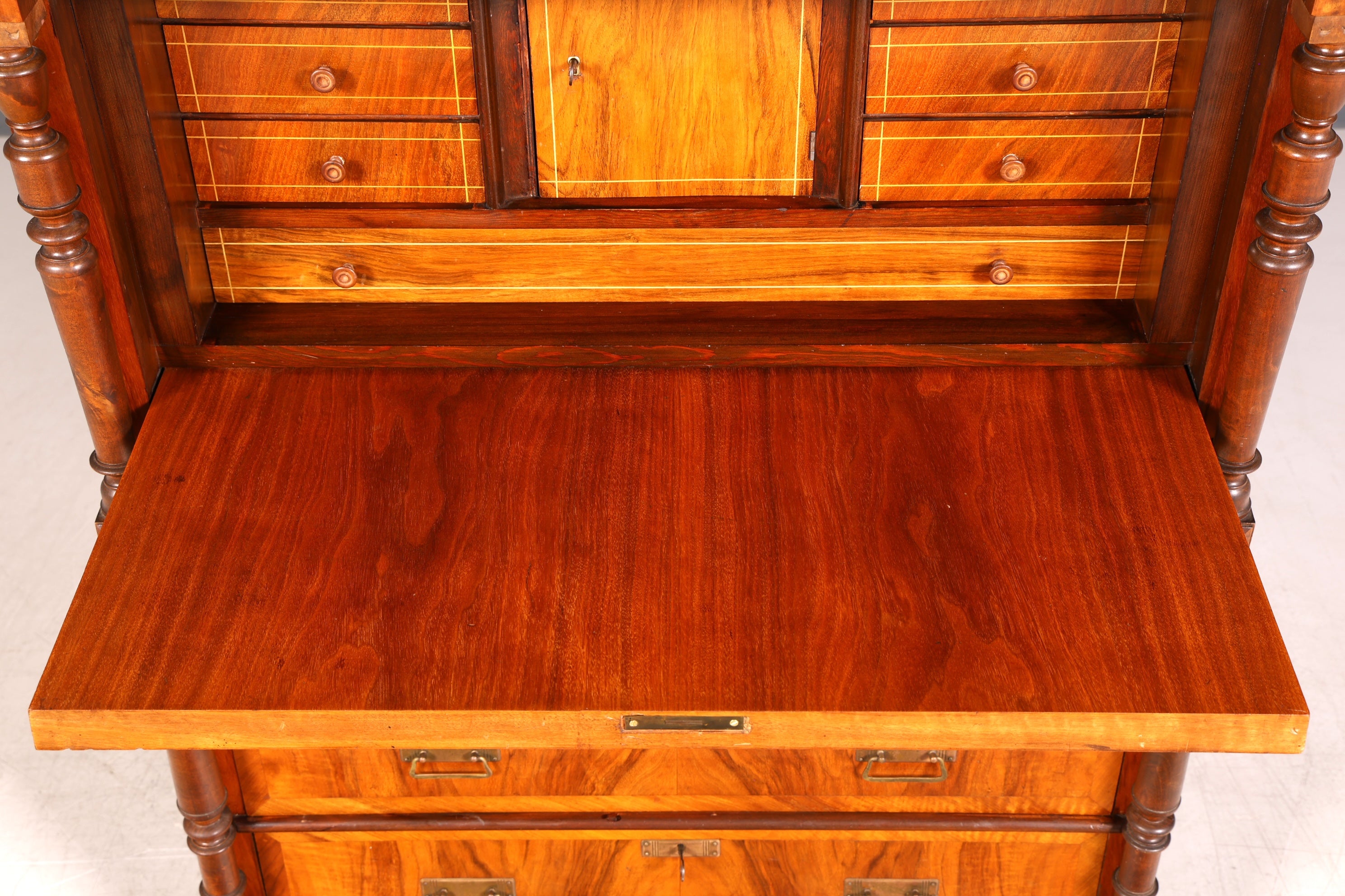 G782 Finish Wunderschöner Gründerzeit Sekretär Kommode Jugendstil Schubladenkommode Antik Vertiko (Kopie)