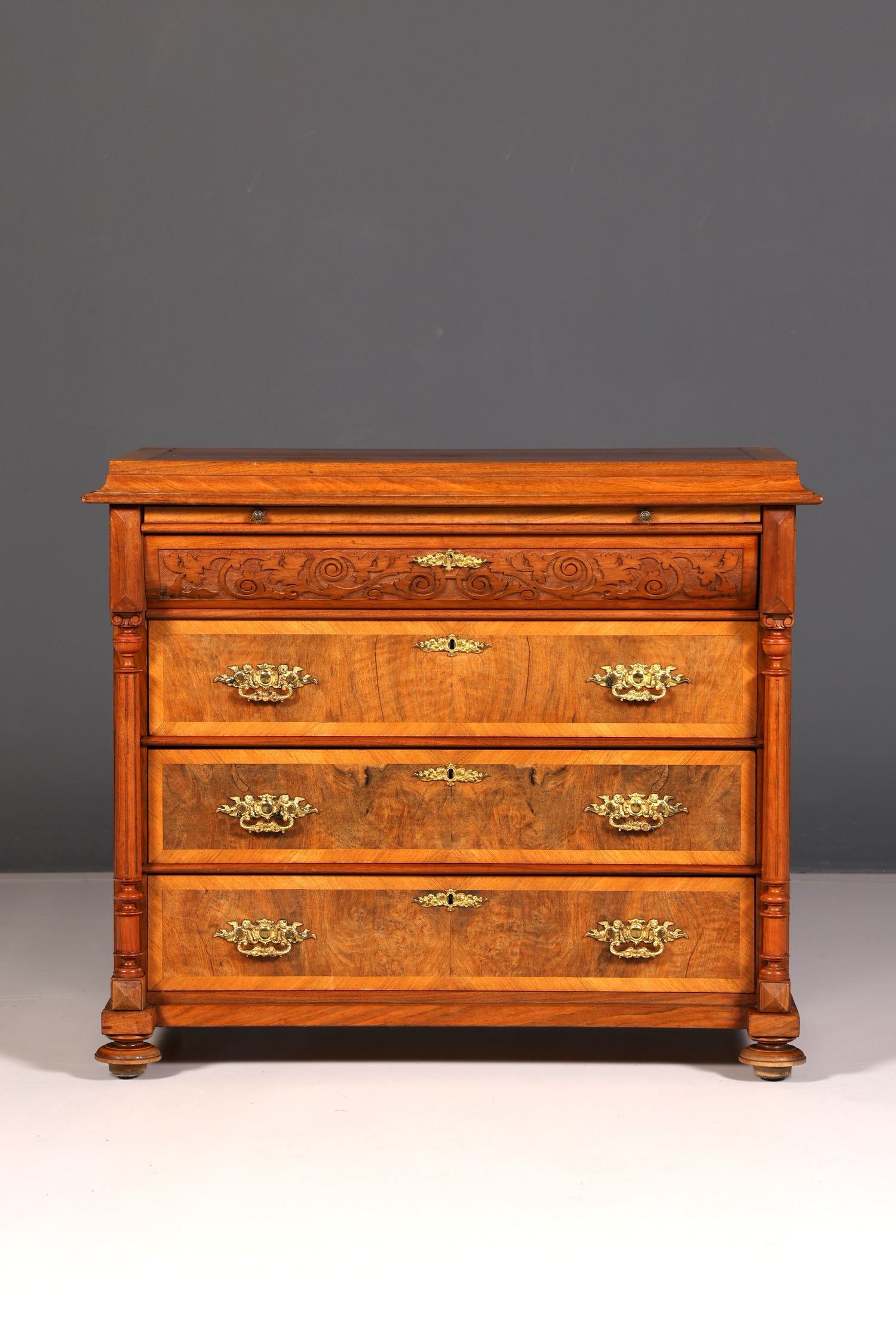 Wunderschöne Gründerzeit Kommode Jugendstil Antik Sideboard Schubladenkommode Wäschekommode Massivholz