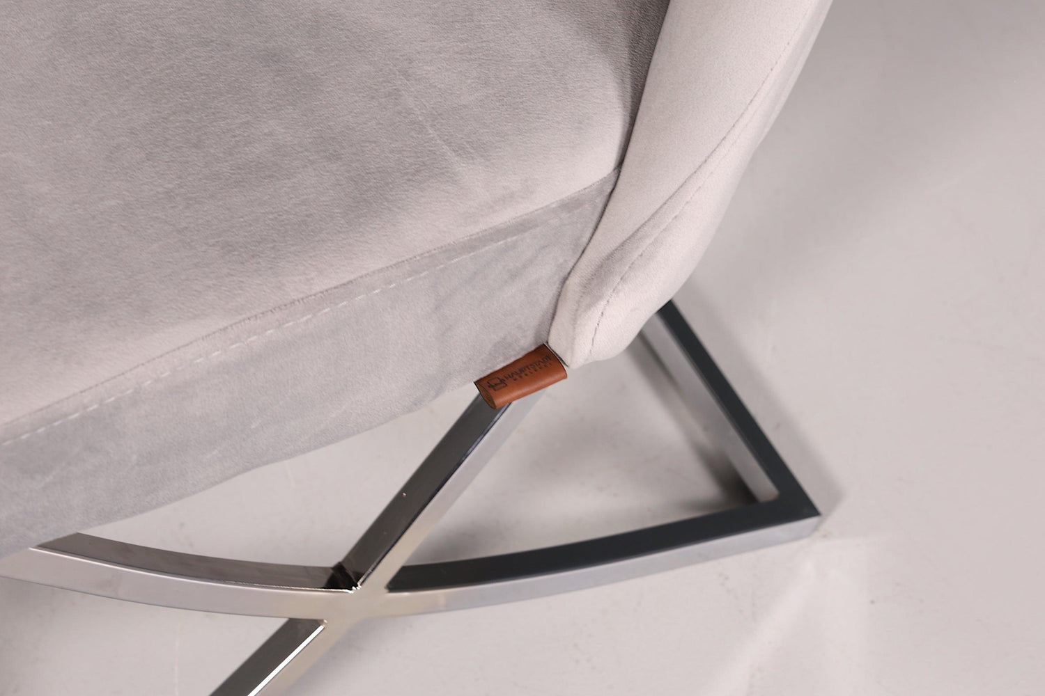 Edler Chesterfield Esszimmerstuhl "Valencia" in Grau