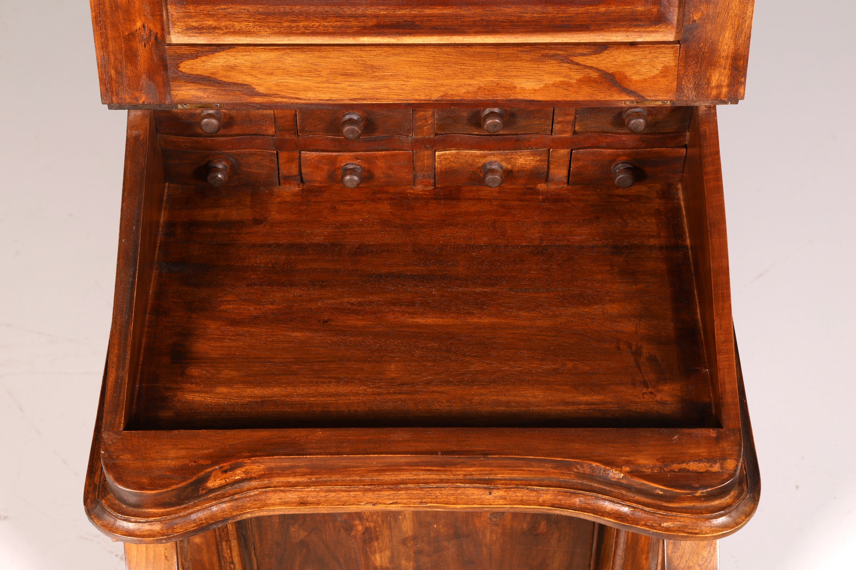 Prachtig Engels Davenport-bureau, secretaire en schrijfcommode in victoriaanse stijl, antiek en vintage