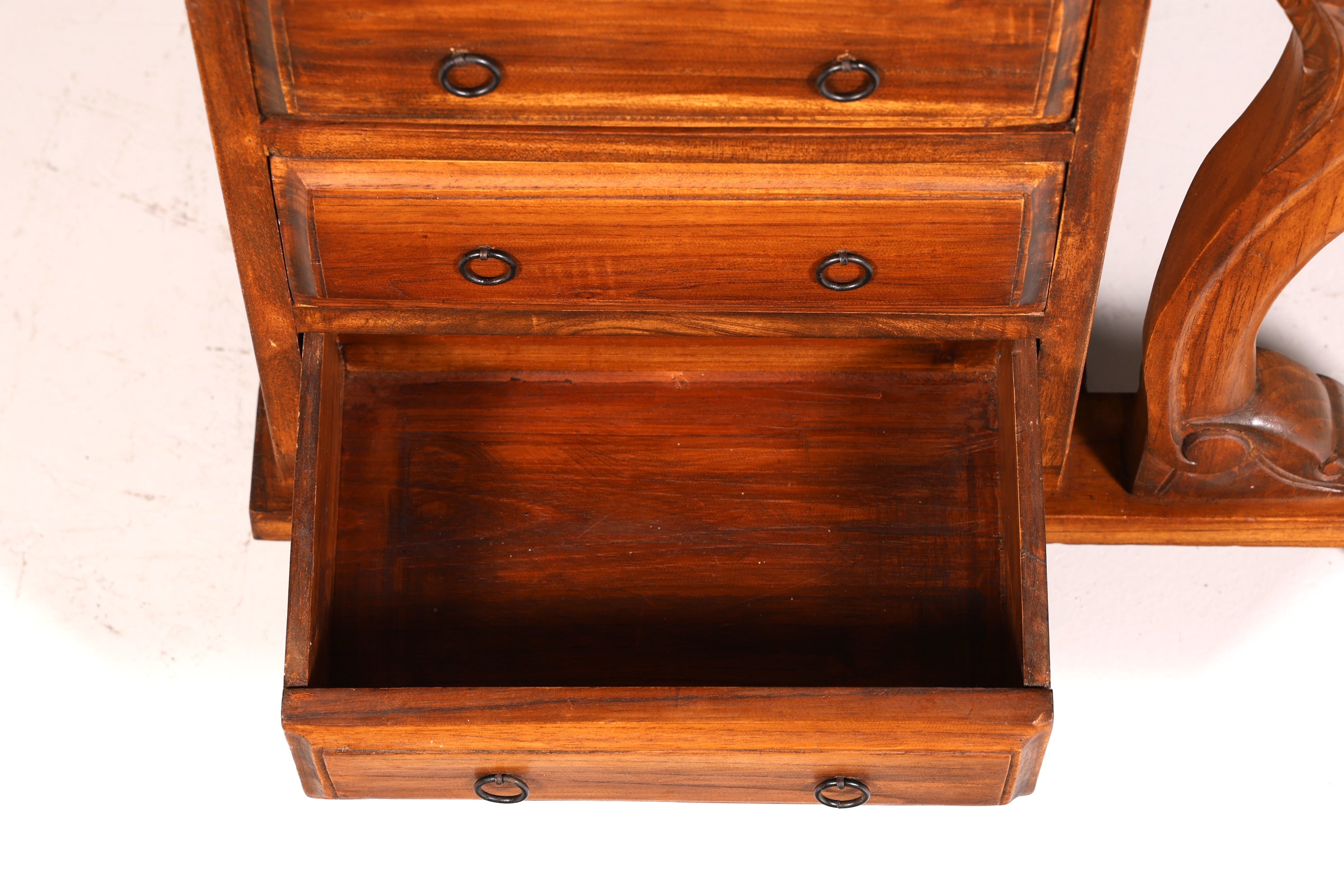 Prachtig Engels Davenport-bureau, secretaire en schrijfcommode in victoriaanse stijl, antiek en vintage