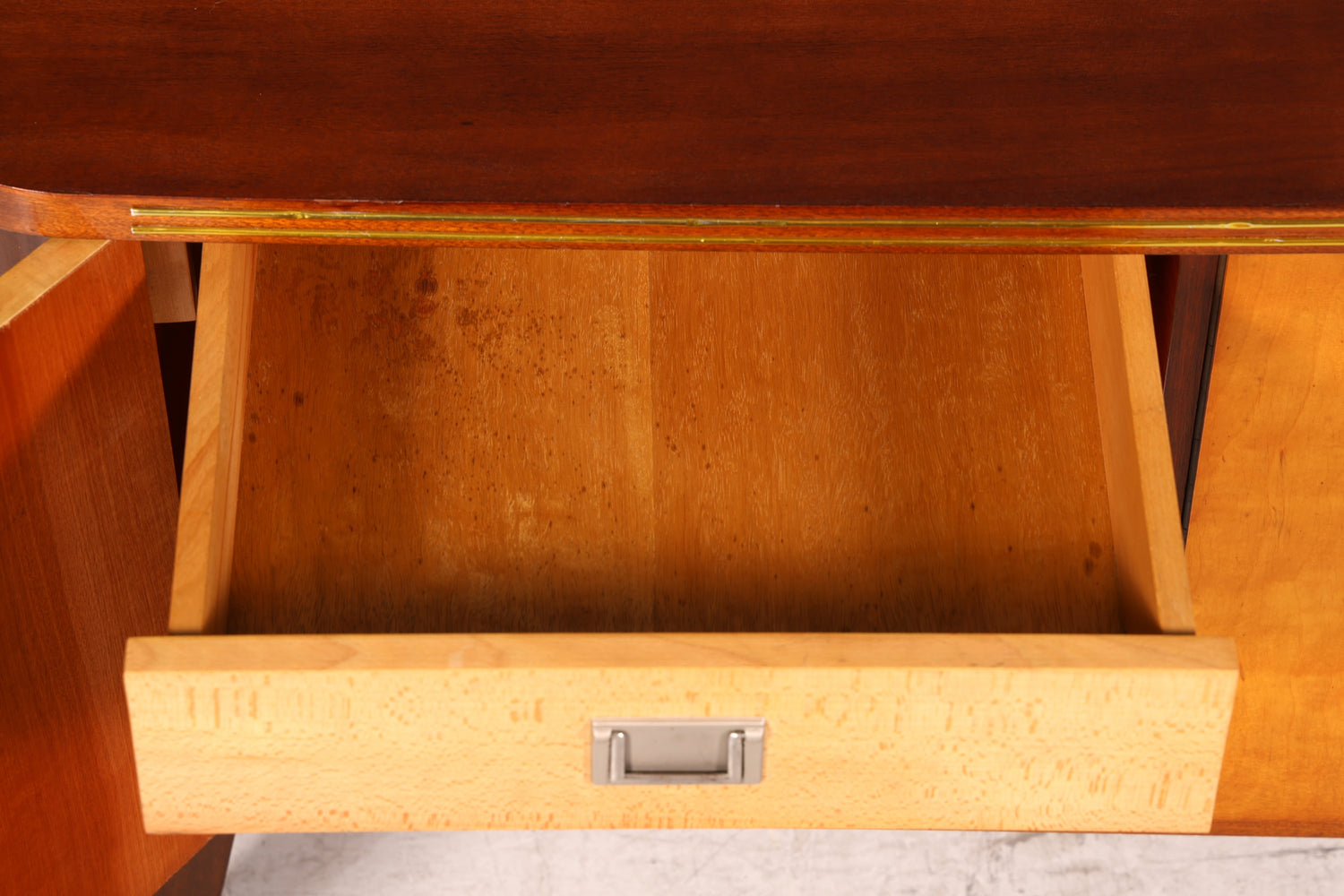 G135 Finish Schlichtes Mid Century Sideboard Vintage TV Kommode 60s Schrank Longboard Retro Lowboard