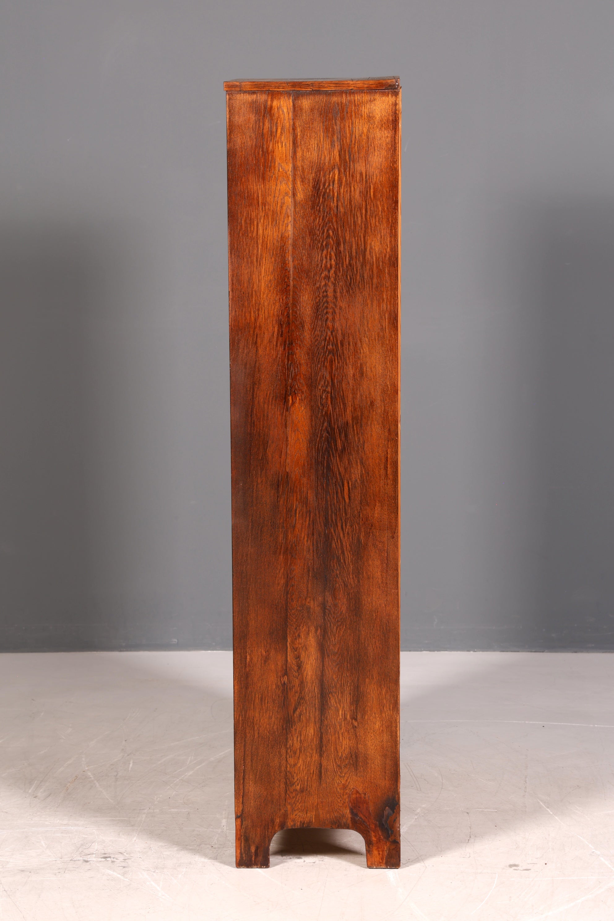 G800 Finish Traumhafte Jugendstil Vitrine Antike Holz Bücherschrank Eiche Antik Schrank Geschirrschrank (Kopie)