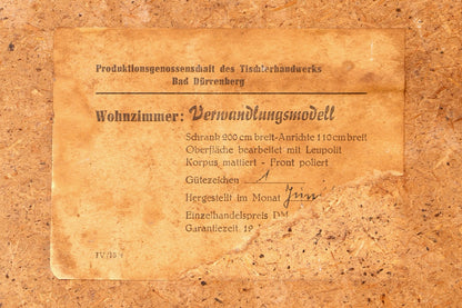 G135 Finish Schlichtes Mid Century Sideboard Vintage TV Kommode 60s Schrank Longboard Retro Lowboard