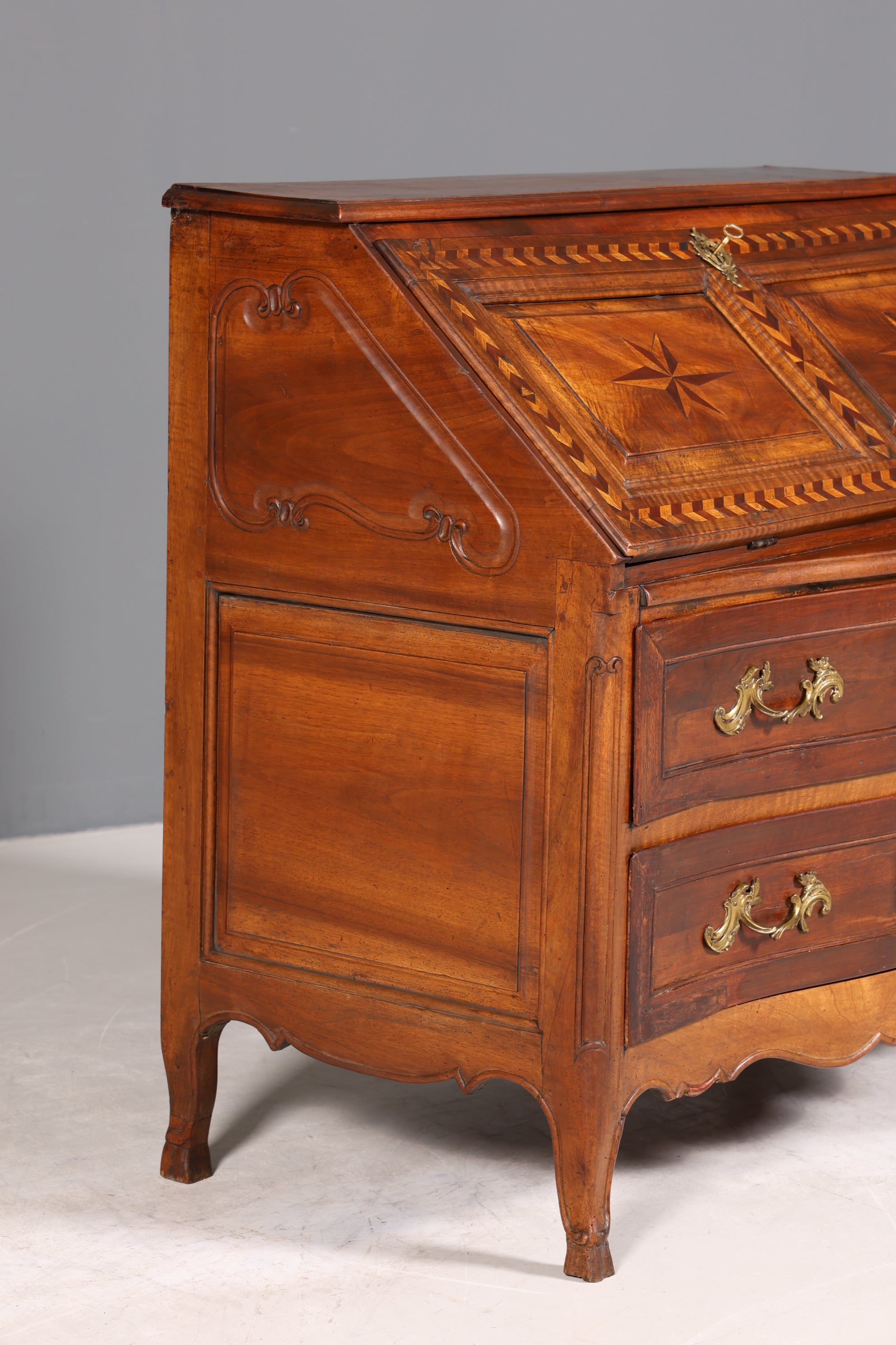 Beeindruckender Barock Sekretär Biedermeier Kommode um 1810 Louis Seize Schreibkommode Büroschrank
