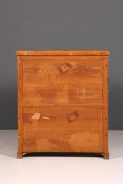 Indrukwekkende Biedermeier-secretaire, antieke commode, kantoor-schrijfcommode, highboard