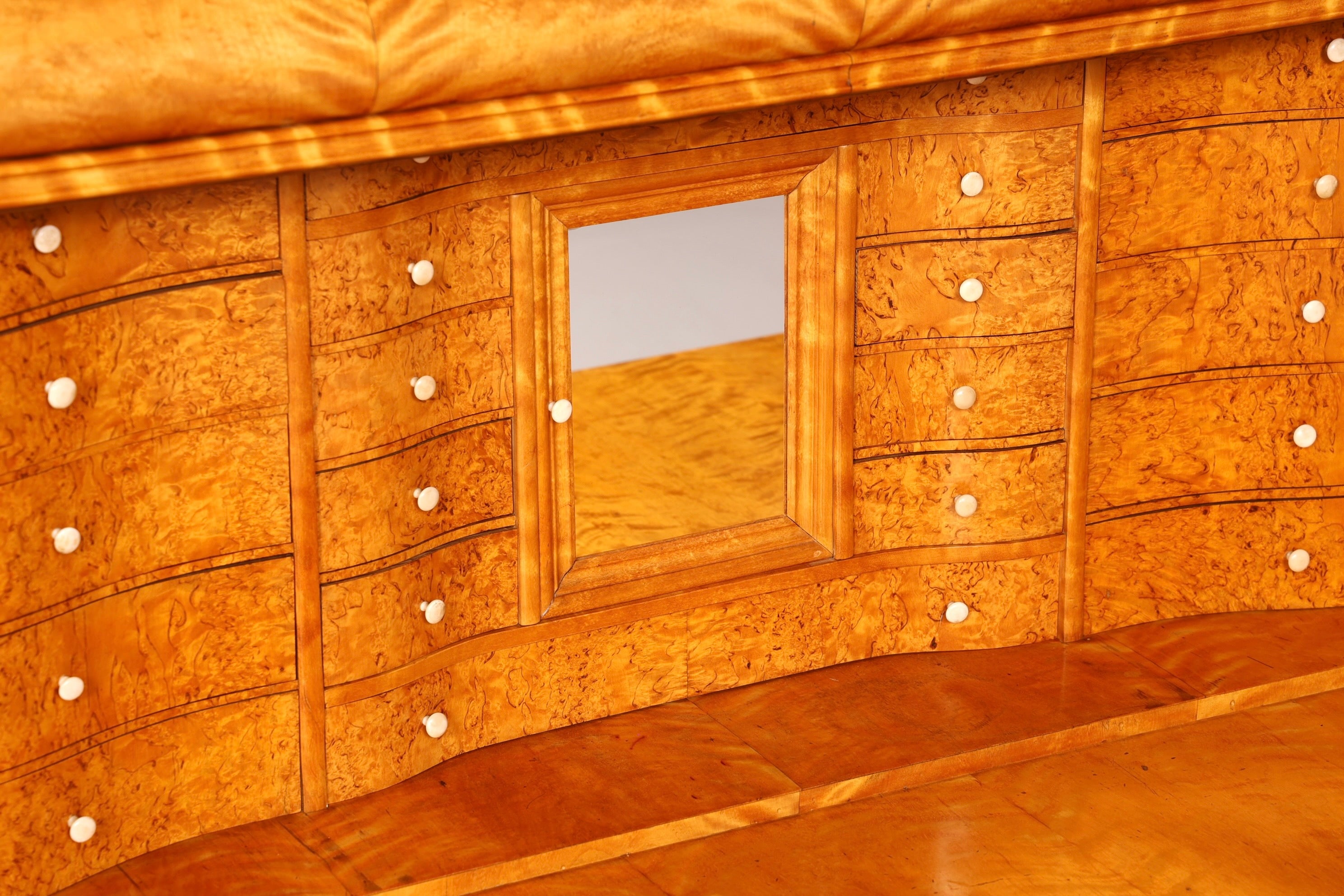 Indrukwekkende Biedermeier-secretaire, antieke commode, kantoor-schrijfcommode, highboard