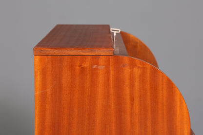 Mid Century Rollladen Sekretär von Bröderna Gustafssons Träindustri "Made in Sweden" Büro Schrank Schreibkommode 60s Schreibmöbel