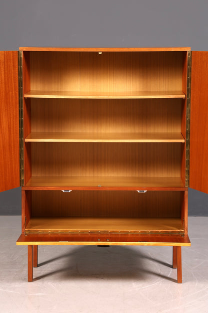 Mid Century Schrank 60er Jahre Wäscheschrank Aktenschrank Kommode Vintage Holz
