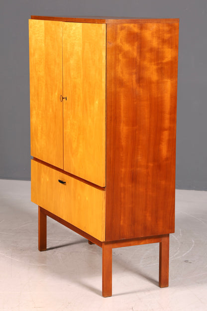 Mid Century Schrank 60er Jahre Wäscheschrank Aktenschrank Kommode Vintage Holz