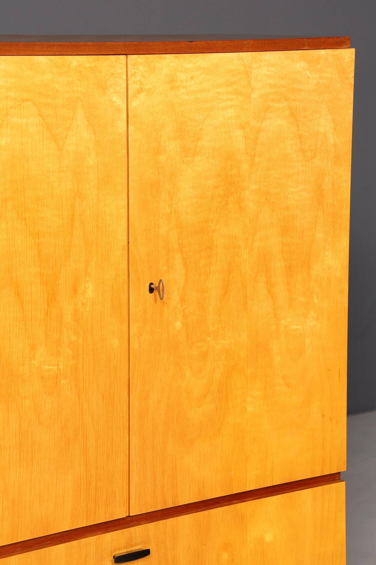 Mid Century Schrank 60er Jahre Wäscheschrank Aktenschrank Kommode Vintage Holz