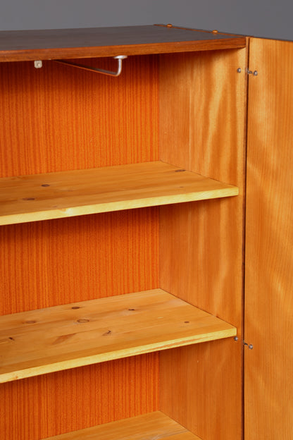 Stunning mid-century wardrobe, vintage cabinet, retro linen cupboard, hallway wardrobe, 1960s wood