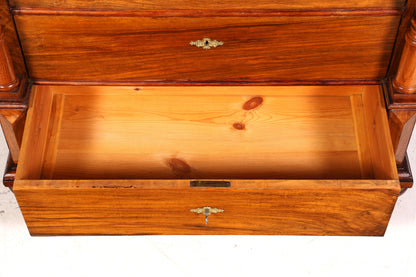 Traumhafter Gründerzeit Sekretär Vertiko Highboard Louis Philippe Kommode Sekretär Schrank um 1880