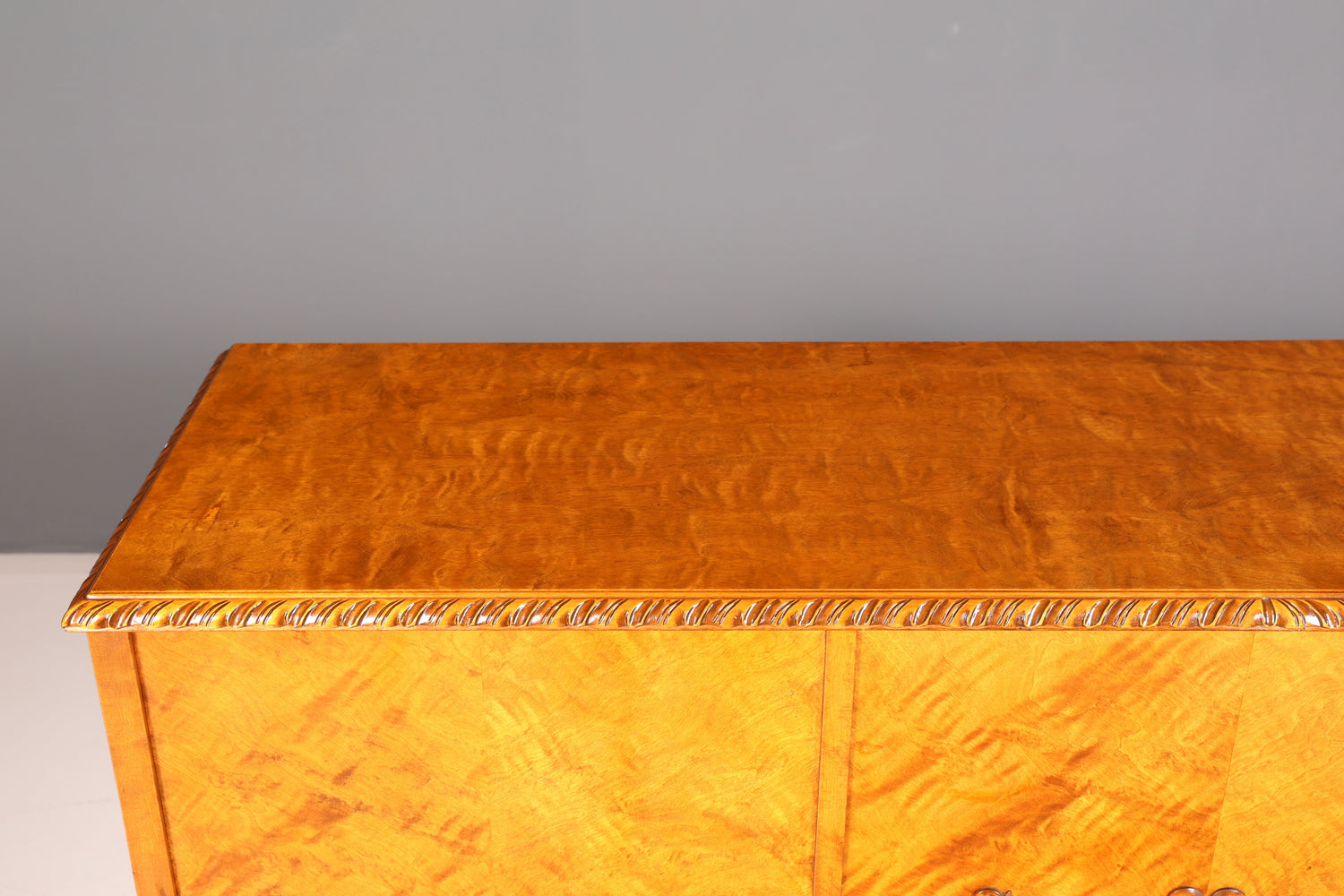 Stijlvolle originele art-deco-kast, dressoir, highboard, ladekast, circa 1930, antiek massief hout