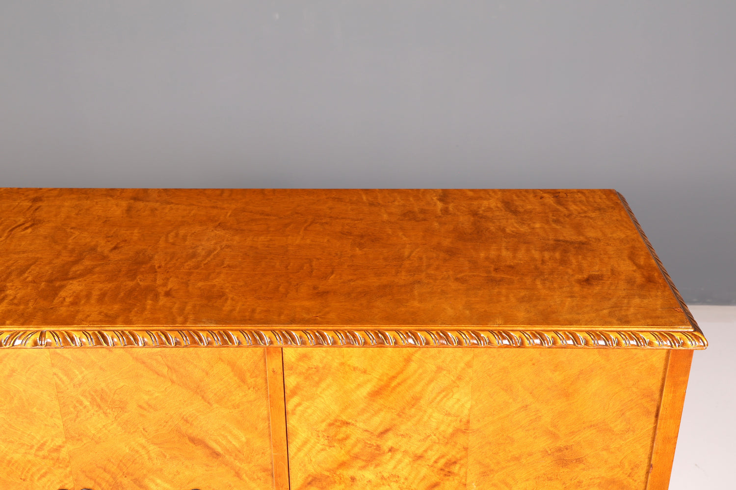 Stijlvolle originele art-deco-kast, dressoir, highboard, ladekast, circa 1930, antiek massief hout
