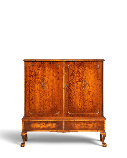 Traumhafter Chippendale Schrank Barock Stil Vertiko Highboard Antik 50s 60s Kommode