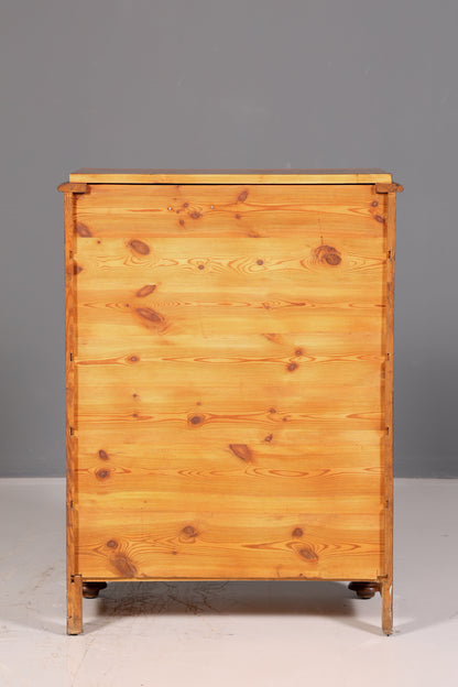 Prachtige Gründerzeit-commode in jugendstijll, vertico, ladekast, linnenkast, antiek massief hout