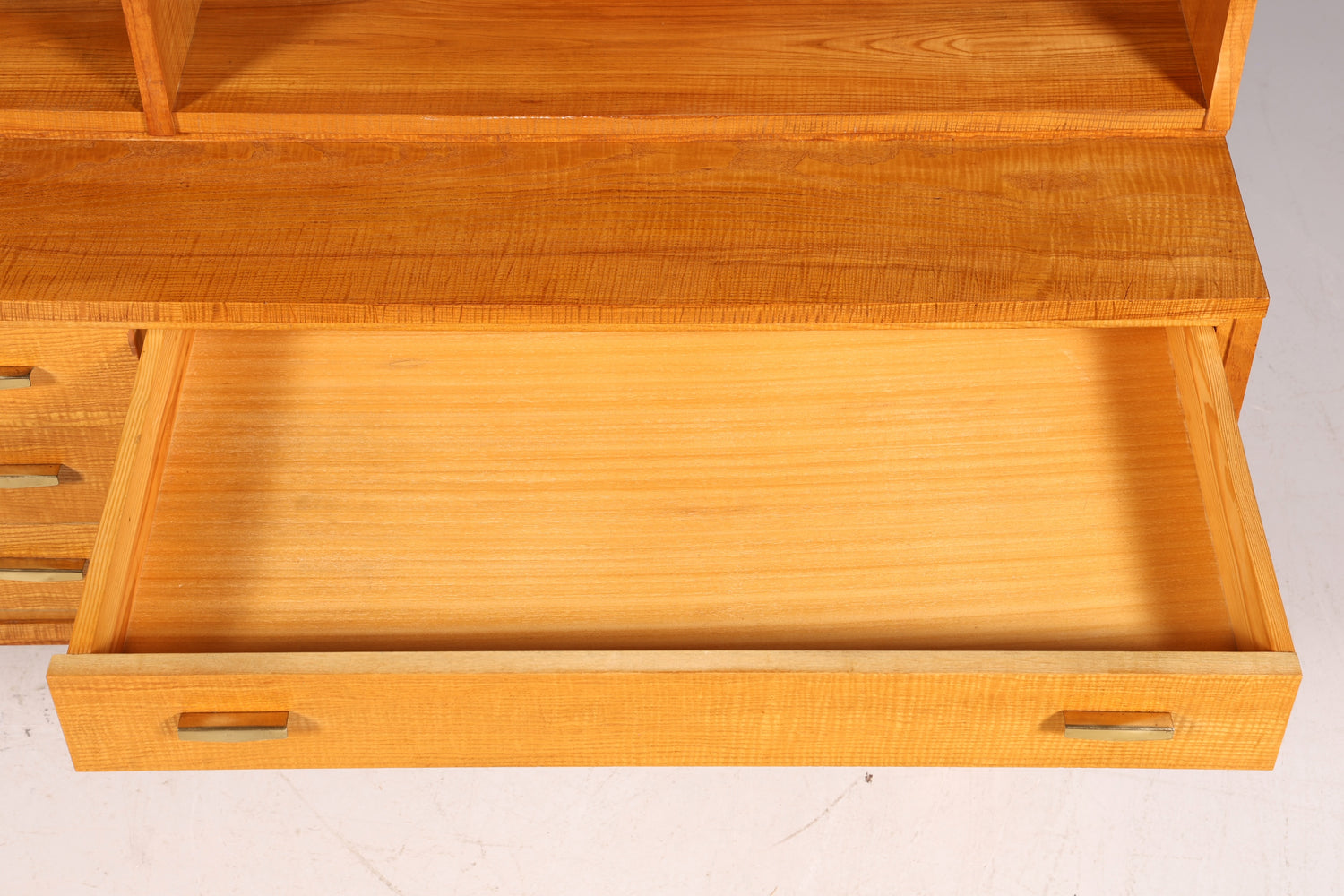 Beautiful XXL Mid Century Cabinet Bookshelf Vintage Shelf Library Wood Bookshelf