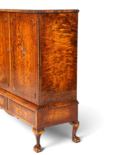 Traumhafter Chippendale Schrank Barock Stil Vertiko Highboard Antik 50s 60s Kommode