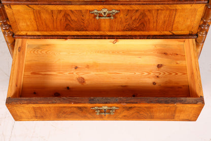 Prachtige Gründerzeit-commode in jugendstijll, vertico, ladekast, linnenkast, antiek massief hout