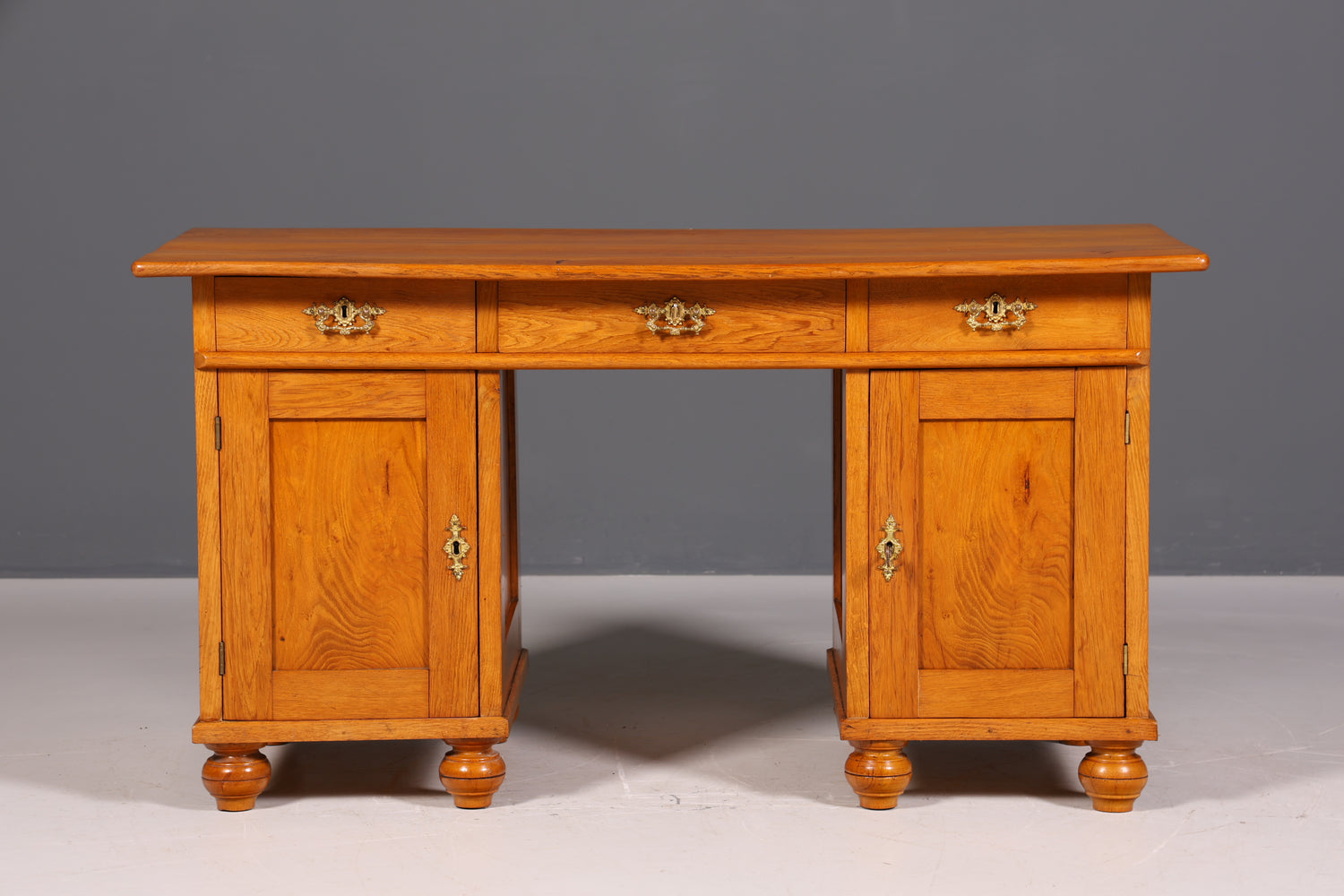 Traumhafter Jugendstil Schreibtisch Gründerzeit Bürotisch echt Holz Desk Office Table