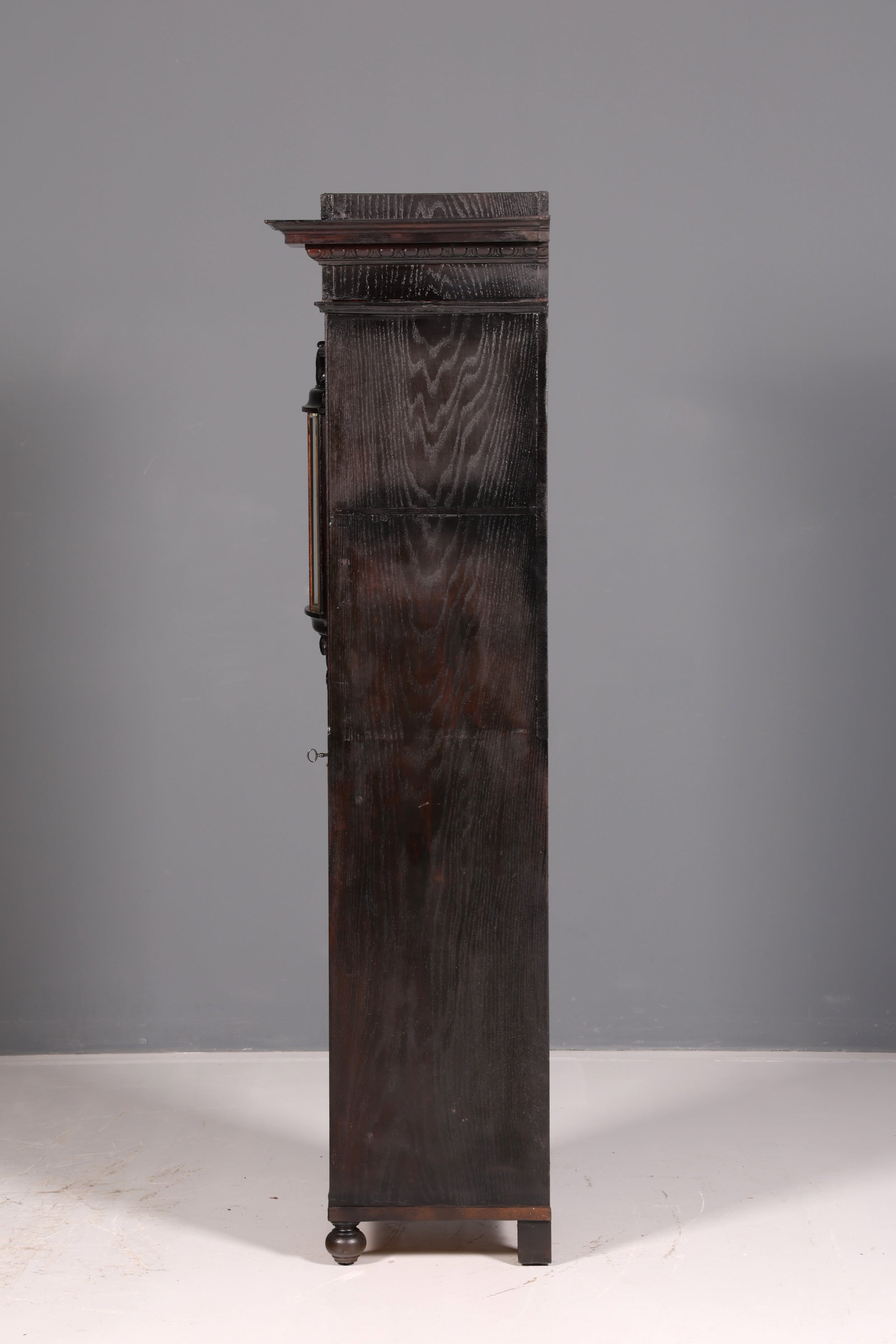 Prachtige art-nouveau-vitrine, antieke boekenkast, servieskast, glazen kast, antiek, 1 van 2
