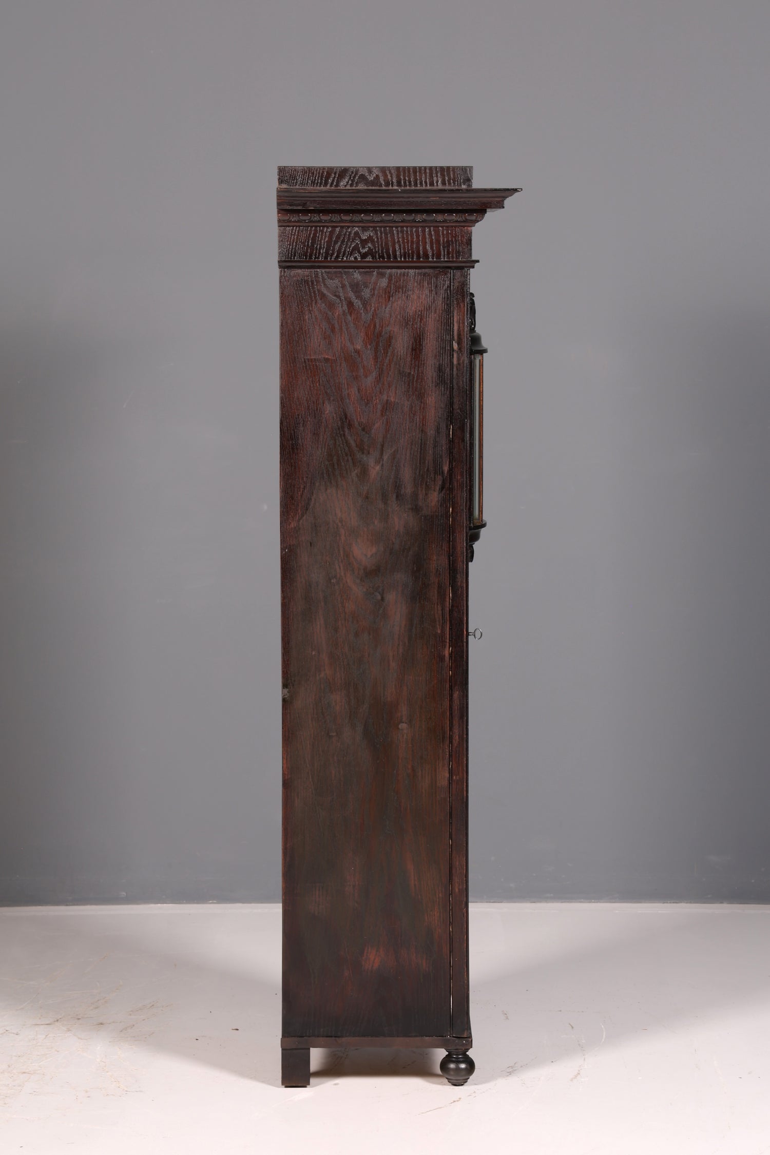 Prachtige art-nouveau-vitrine, antieke boekenkast, servieskast, glazen kast, antiek, 1 van 2