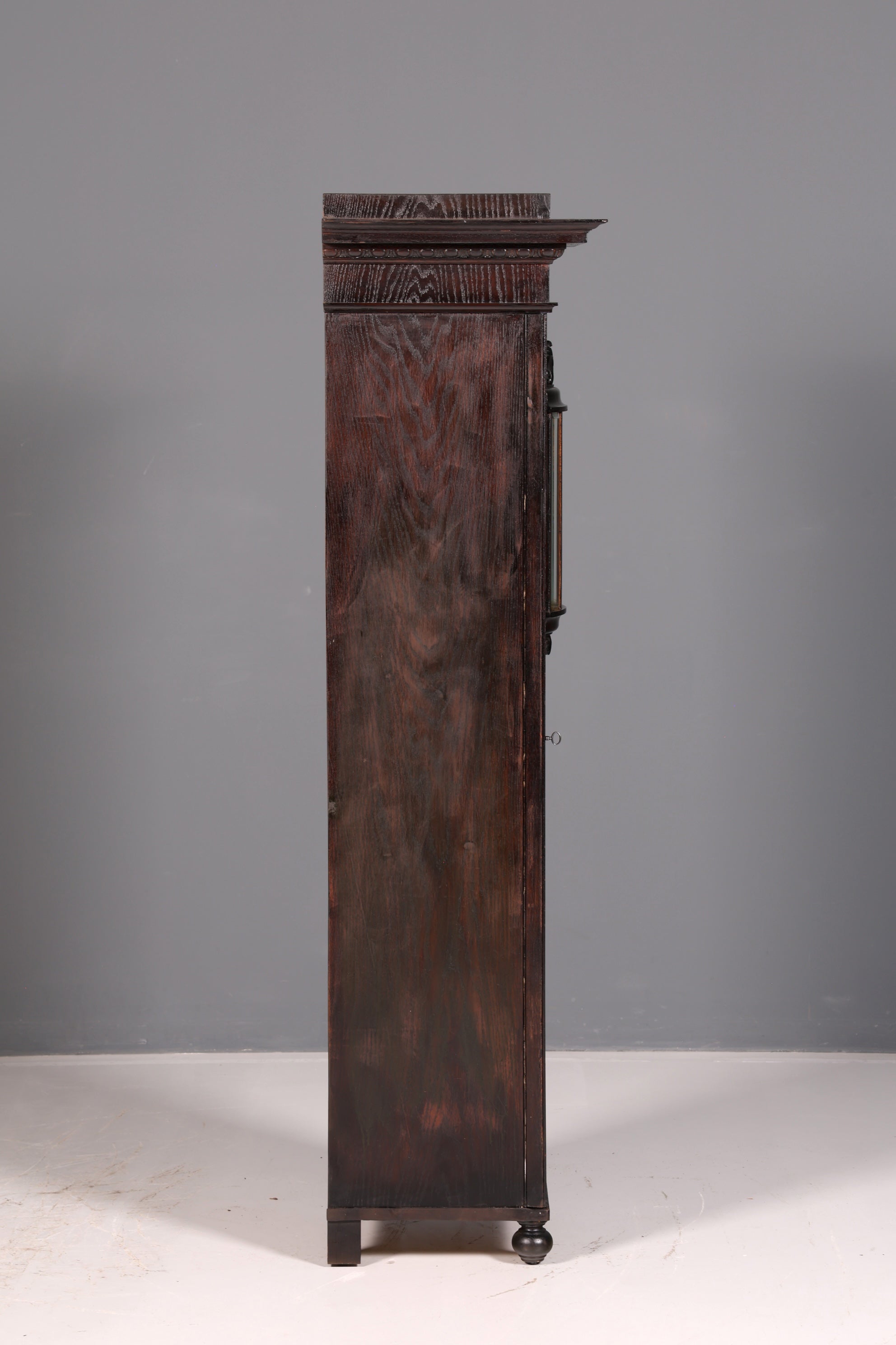 Prachtige art-nouveau-vitrine, antieke boekenkast, servieskast, glazen kast, antiek, 1 van 2