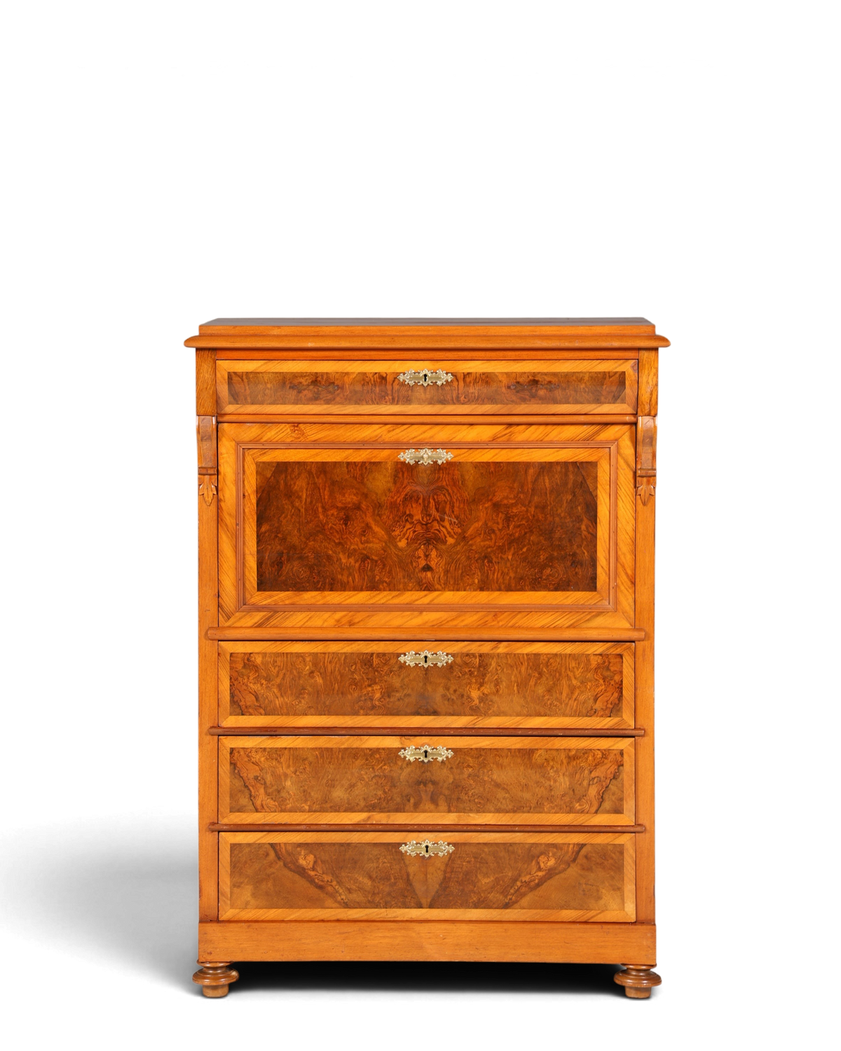 Stilvoller Gründerzeit Sekretär Vertiko Highboard Jugendstil Kommode Schrank um 1880