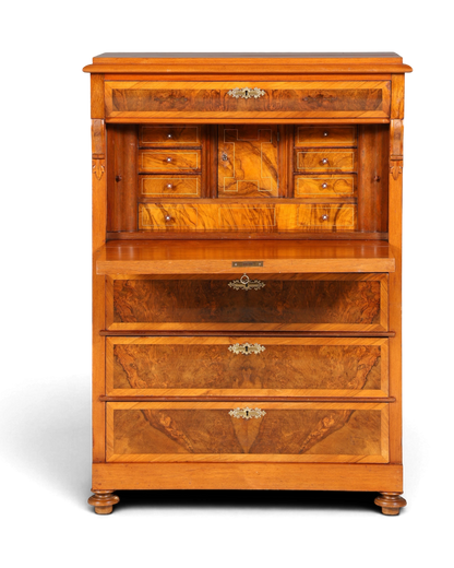 Stilvoller Gründerzeit Sekretär Vertiko Highboard Jugendstil Kommode Schrank um 1880