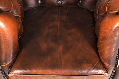 G155 Finish cm Wunderschöner Original Chesterfield Centurion Sessel Englischer Armlehnsessel Englisch Herrensessel (Kopie)