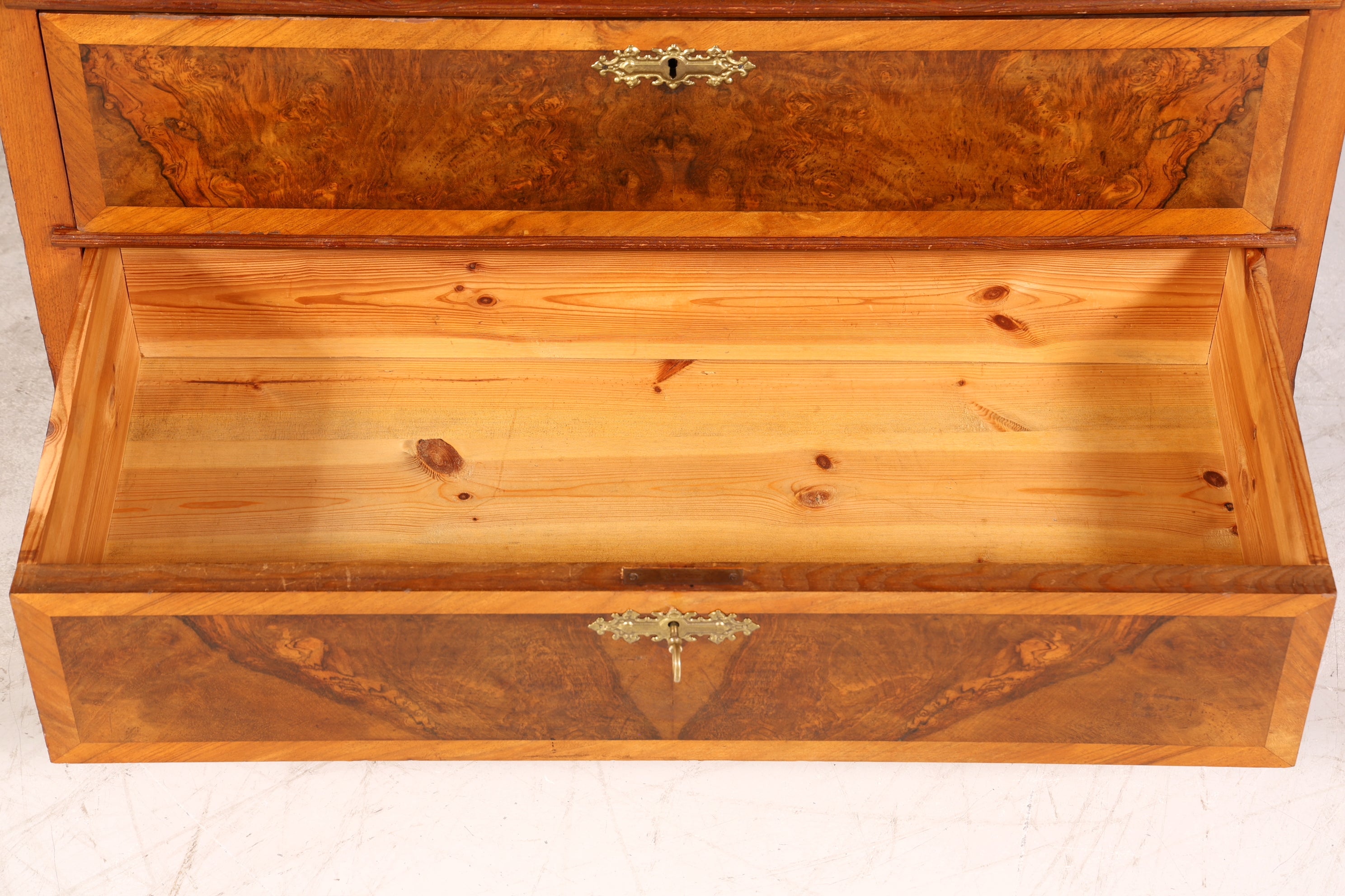 Stilvoller Gründerzeit Sekretär Vertiko Highboard Jugendstil Kommode Schrank um 1880