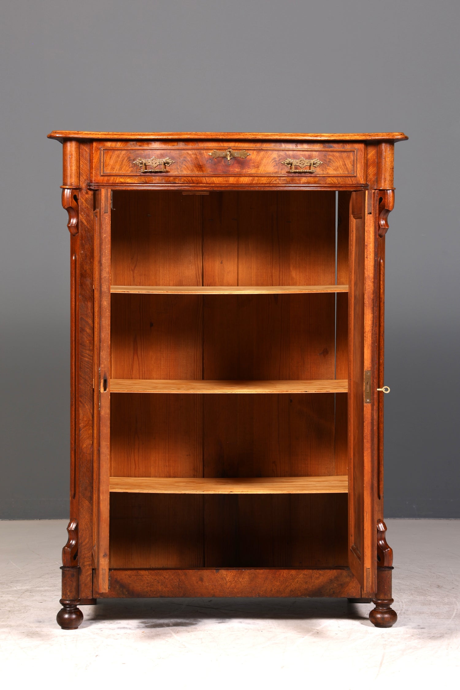 Wunderschöner Louis Philippe Schrank um 1880 Gründerzeit Vertiko Highboard Schrank