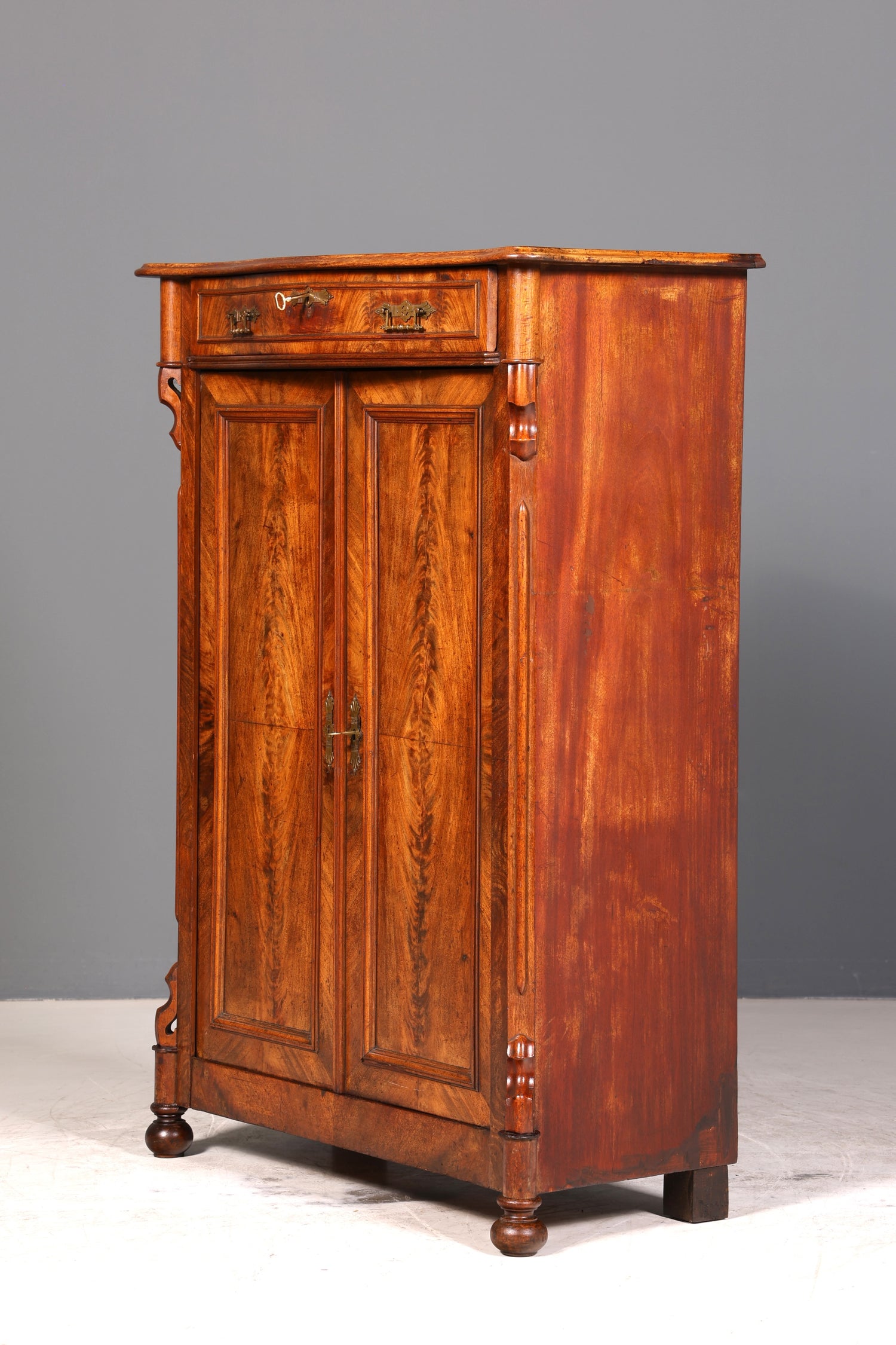 Wunderschöner Louis Philippe Schrank um 1880 Gründerzeit Vertiko Highboard Schrank