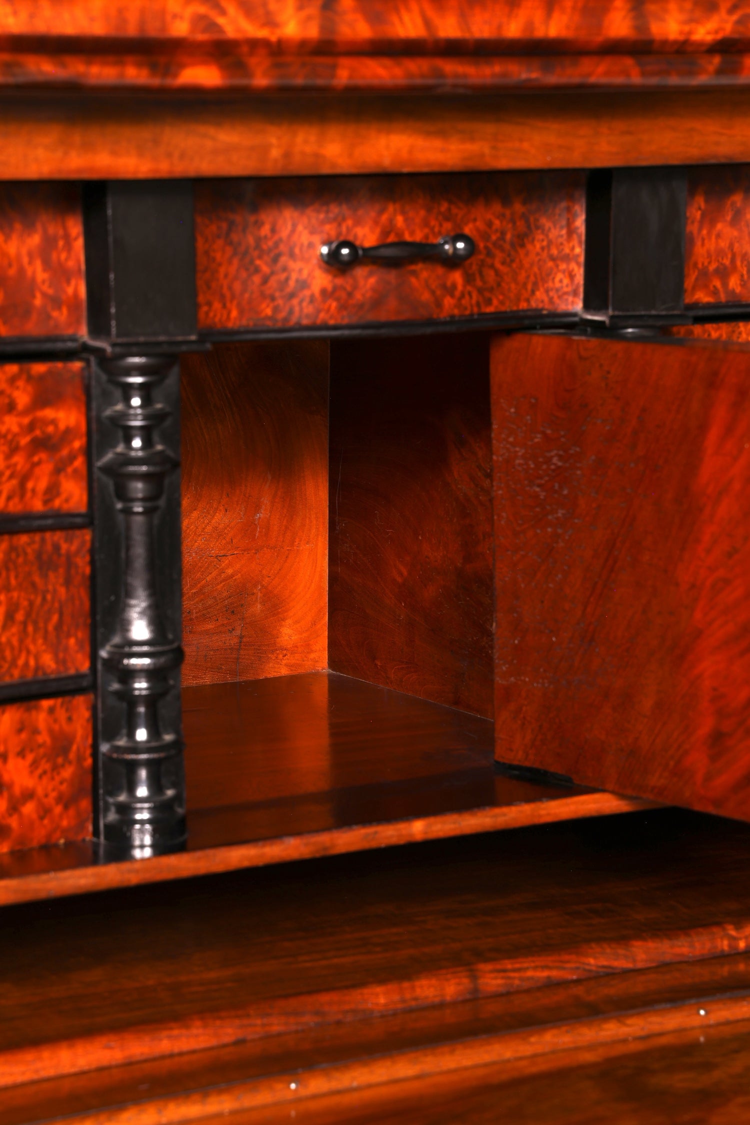 Wunderschöner Louis Philippe Sekretär Vertiko Highboard Schreibsekretär Biedermeier Massivholz um 1880