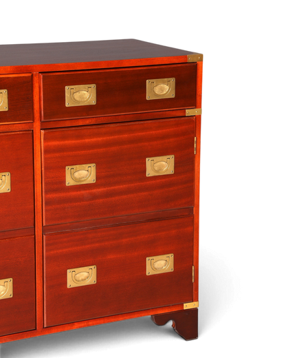Traumhaftes XXL Maritim Sideboard Englische Schiffs Kommode Englisch Antik Schrank Military Chest