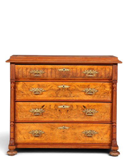 Wunderschöne Gründerzeit Kommode Louis Philippe Nussbaum Schubladen Kommode Sideboard um 1880