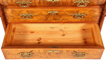 Wunderschöne Gründerzeit Kommode Louis Philippe Nussbaum Schubladen Kommode Sideboard um 1880
